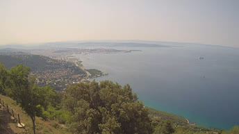 Panoramiczny widok na zatokę w Trieście