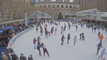 Nowy Jork – zimowa wioska Bryant Park