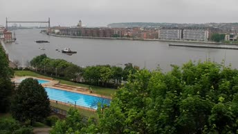 Sestao - Bizkaia-Brücke und Ría de Bilbao