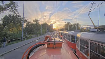 Straßenbahnfahrt in Prag