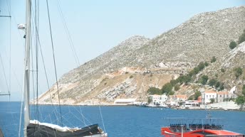 Live Cam Entrance to the Port of Symi - Rhodes