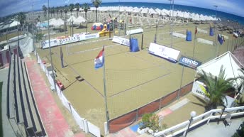 Beach-volley sur la plage de Pescara