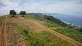 Plataforma lanzamiento parapente en Pizzo Calabro