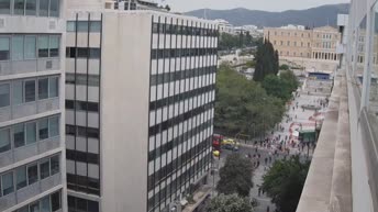 Ermou Street and Syntagma Square in Athens