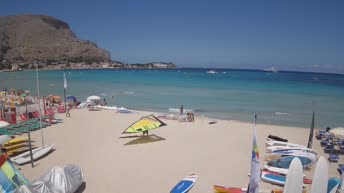 Webcam Plaža Mondello - Palermo