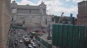 Cámara web en directo Plaza Venezia, Altar de la Patria - Roma